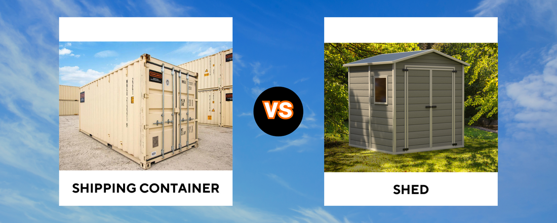 Shipping Container vs. Shed: The Best Choice for Your Storage Needs