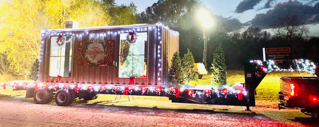 XCaliber's Magical Transformation: From Shipping Container to Cozy Christmas Cottage